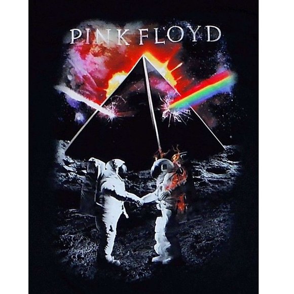 Pink Floyd First in Space rock Official cotton T-shirt XL NWT - Picture 2 of 2